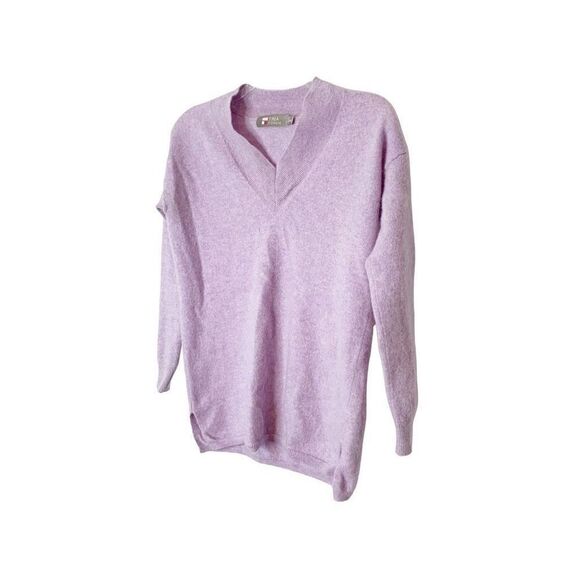 Tina Stephens Lavender Purple 100% Cashmere V-Neck Sweater Women’s Size X-Small - Picture 2 of 8